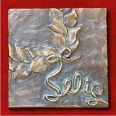 Bronzeplatte 8 - SELIG