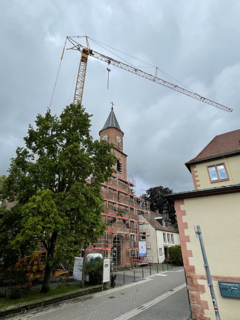 Der Kran steht!